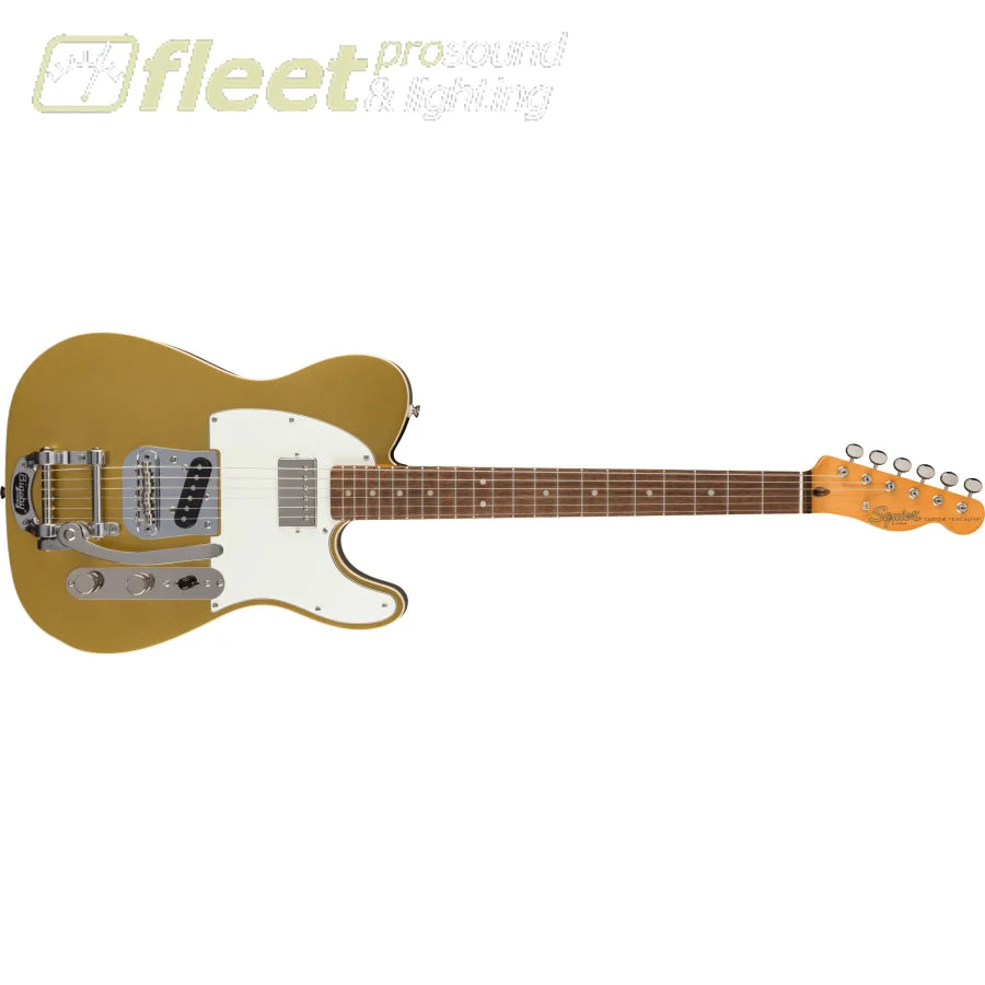 Squier Classic Vibe Custom Telecaster SH with Bigsby, Parchment Pickguard, Aztec Gold - 0374048578