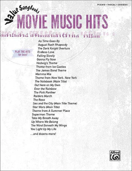 Value Songbooks: Movie Music Hits