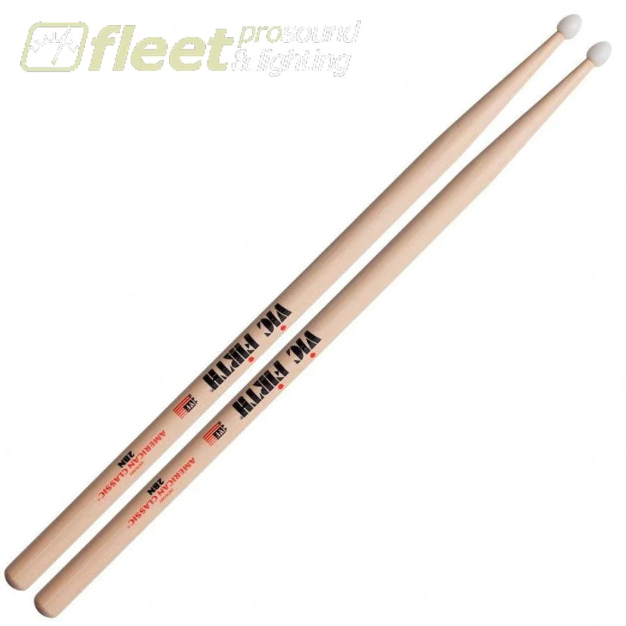 Vic Firth VF2BN American Classic 2B Hickory Nylon Tip Drumsticks