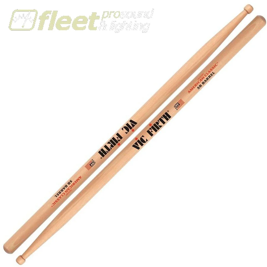Vic Firth VF5BBRL American Classic 5B Barrel Tip Drumsticks