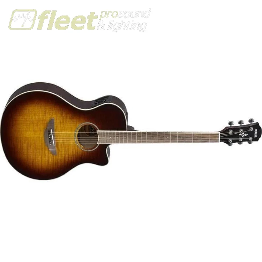 Yamaha APX600FM TBS Acoustic-ElectricFlame Maple Top Guitar - Tobacco Brown Sunburst Finish