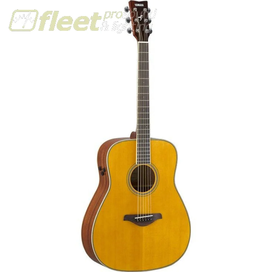 Yamaha FGTA VT Trans Acoustic Folk Guitar w/ Solid Spruce Top, Mahogany B&S - Vintage Tint