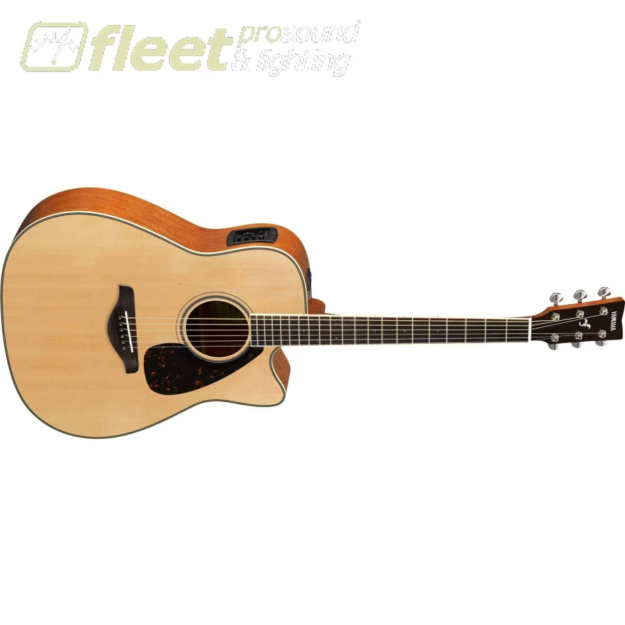 Yamaha FGX820C Dreadnought Cutaway 6-String RH Acoustic Electric Guitar-Natural