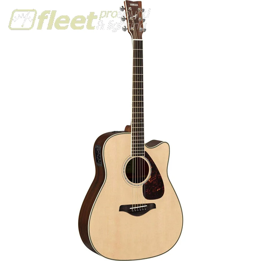Yamaha FGX830C Cutaway Acoustic Guitar, Spruce Top, Rosewood Back & Sides - Natural