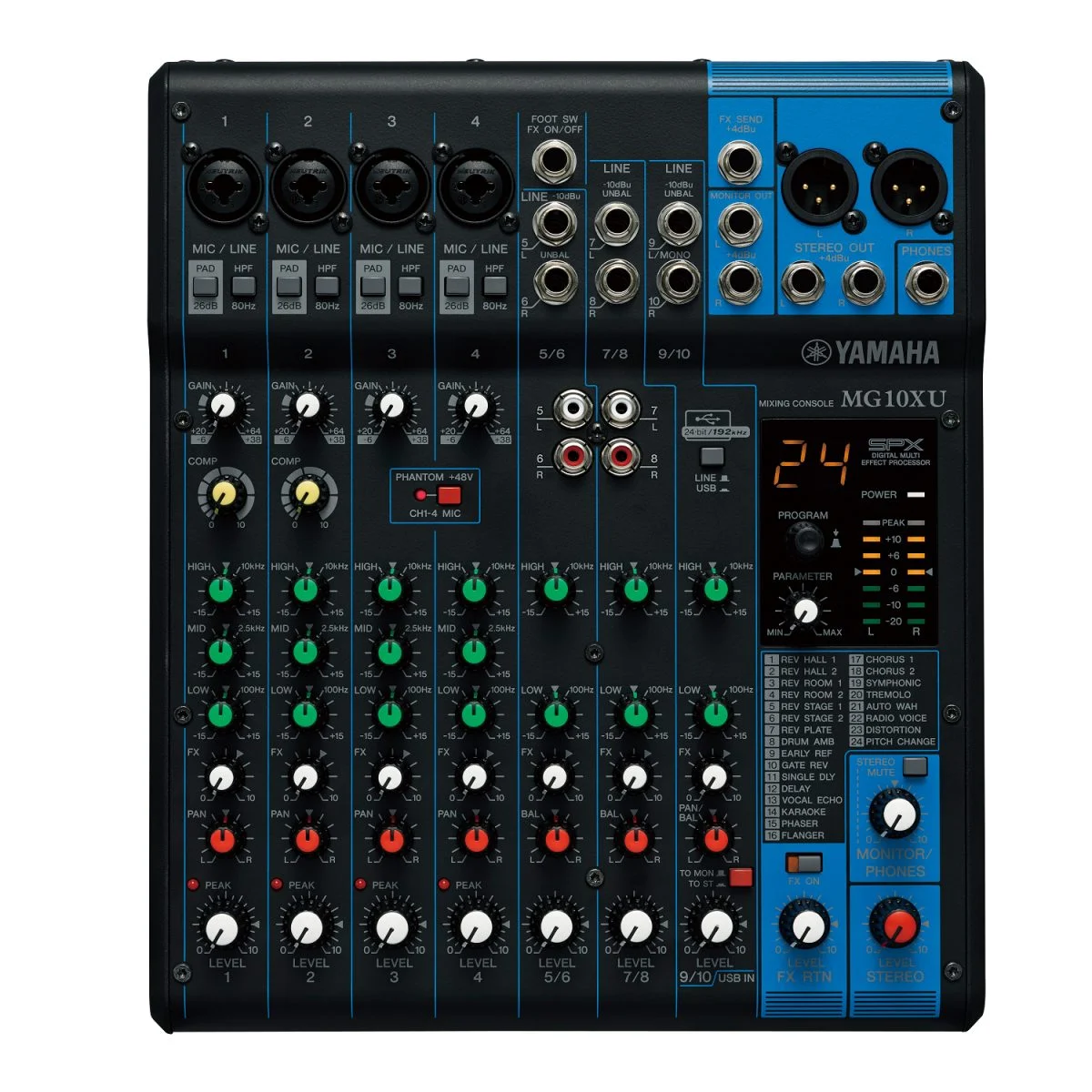 Yamaha MG10XU – Mixer USB 10 entrées