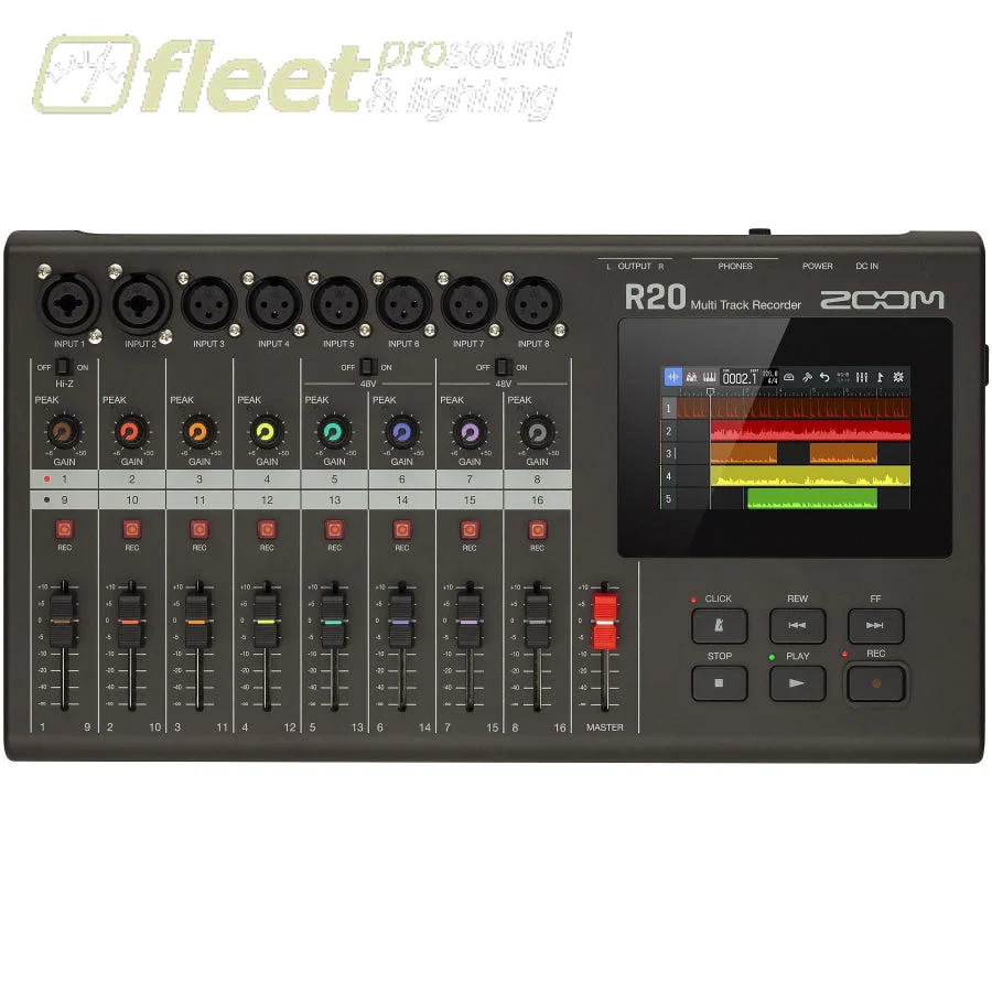 Zoom R20 16-track Recorder, Interface, Controller, Sampler