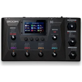 Zoom ZB6 Multi-Effects Processor for Bass - Multi-Effect Pedal with Touchscreen and Amp Modeling